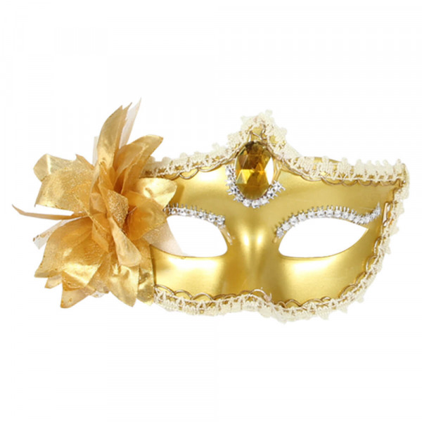 Existencia Canoa Religioso Máscara de carnaval antifaz veneciano dorado 1 apr En las compras al por  mayor !