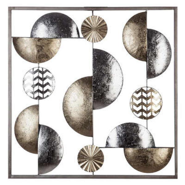 DECO MURALE METAL LEANA 80X80CM