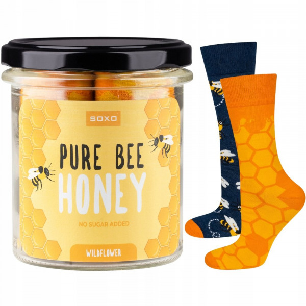 SOXO socks in a jar honey for wholesale sourcing