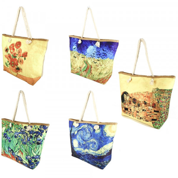 Bolso de playa tipo shopper para mujer estampados En las compras