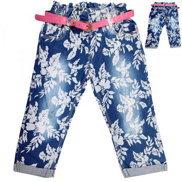 Huérfano Chicle siguiente Pantalones 3/4 para niños, jeans, flores, 8-16 año En las compras al por  mayor !