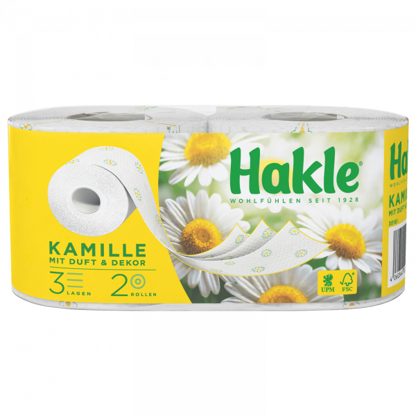 Hakle plus toipa chamomile 3-ply, 2x150 l for wholesale sourcing !