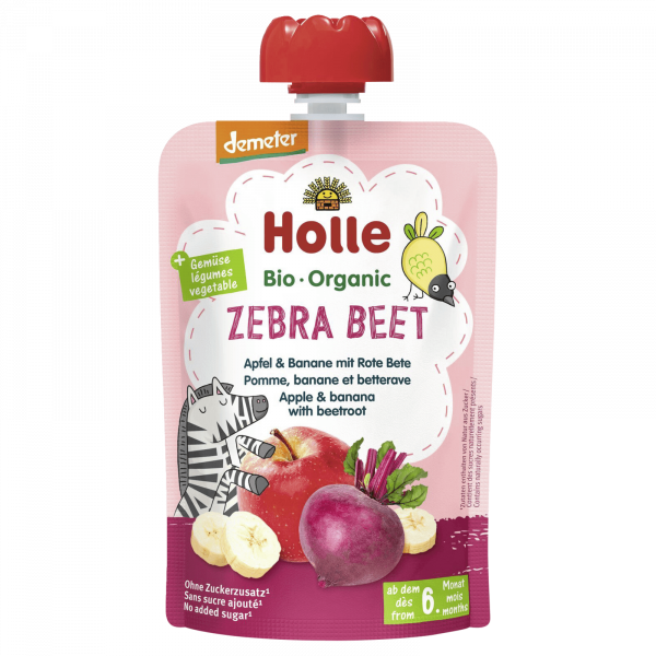 Holle Demeter zebra beet pouchy 6m 100g for wholesale sourcing