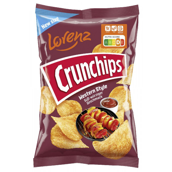 Lorenz crunchips western, 150g bag for wholesale sourcing !