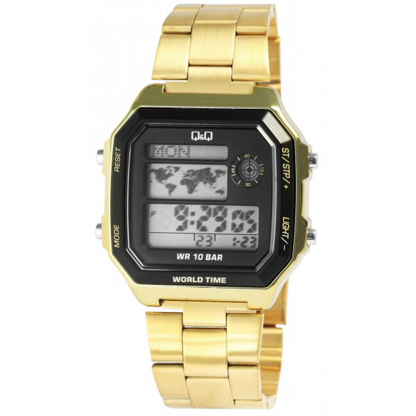 Reloj digital Q Q con brazalete de acero inoxi En las compras al