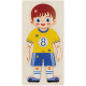 wooden boy puzzle 10 pieces 15x32 mc foil 10