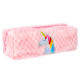 astuccio in peluche astuccio con unicorno rosa Sta