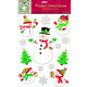 14 window pictures Snowman Christmas Vinyl 45 x 3