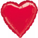 9 'red heart foil balloon heart loose 23 cm