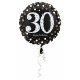 Standard Sparkling Birthday 30 Folienballon Rund v
