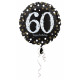 Standard Sparkling Birthday 60 Folienballon Rund v