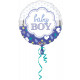 Standard Baby Boy Muschel Folienballon, rund, verp