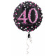 Standard Pink Celebration 40 foil balloon, round, 