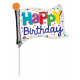 Mini Shape ' Happy Birthday - Banner' Foil