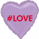 Standard '#Love - Sugar Heart' Foil Balloo