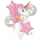 Bouquet 'Magical Unicorn' 5 foil balloons,