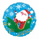 Standard Happy Santa in Sleigh Foil Balloon pack