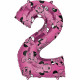 Mid size Minnie Mouse Forever number 2 foil balloo