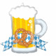 SuperShape Beerfest Mug foil balloon wrapped 66 c