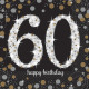 16 Servietten 60 Sparkling Celebration - Silver & 