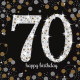 16 Servietten 70 Sparkling Celebration - Silver & 