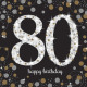 16 Servietten 80 Sparkling Celebration - Silver & 