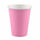 8 pink paper cups 250 ml