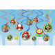 12 dekoratív spirál Super Mario fólia / papír 61 c