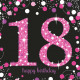 16 Servietten 18 Sparkling Celebration - Pink 33 x