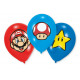 6 latex léggömb Super Mario Bros 27.5 cm / 11 '