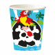 8 cups pirate paper 250 ml