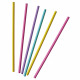 30 neon paper straws assorted 19.7 cm