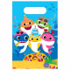 8 party bags Baby Shark paper 23.4 x 16.2 cm