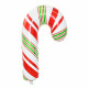 Large Shape Candy Cane Foil Balloon Wrapped 46