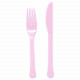 Cutlery plastic Marshmallow 24 pieces