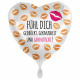 Standard Hugs & Kisses foil balloon PL40 packa