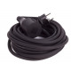 Extension cord 10 meters earthed rubber