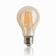 Led bulb classic filament a60 4w e27 amber