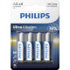 Philips Ultra Alkaline LR6 AA BL4