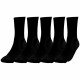 set of 5 men's socks, black * 5