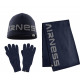 men's hat, scarf / gloves navy