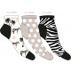 set of 3 women's short socks, fashion z