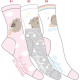 set of 3 women's socks, pusheenicorn