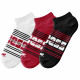 set of 3 children's short socks, stripes