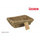 rectangular wicker conical basket 20x15x7cm korne