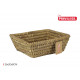 rectangular wicker conical basket 25x20x8cm korne