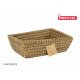 rectangular wicker conical basket 30x23x9cm korne