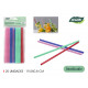 reusable plastic straws 25p.19.5/8 color alg