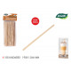 set of 100 wooden stirrers. 190x1.3x6mm cotton