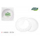 round tray with cotton lace 30cm